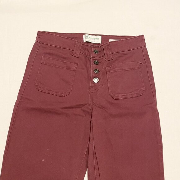 Celebrity Pink Flower Frayed Hem Flare Jeans Size 27 - Picture 2 of 14